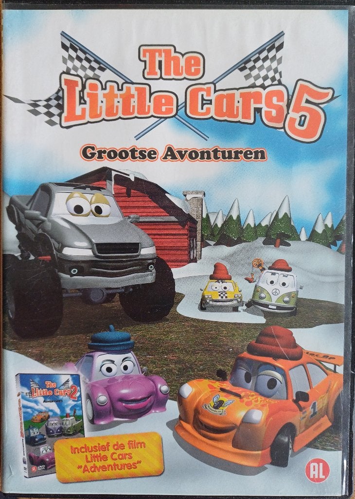 2+1 GRATIS! DVD The Little Cars 5 - Grootse Avonturen, Gebruikt, Tekenfilm, Ophalen of Verzenden, Alle leeftijden