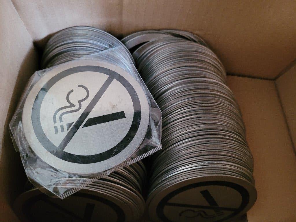 100 stuks nieuwe pictogram verboden te roken, Ophalen of Verzenden, Nieuw