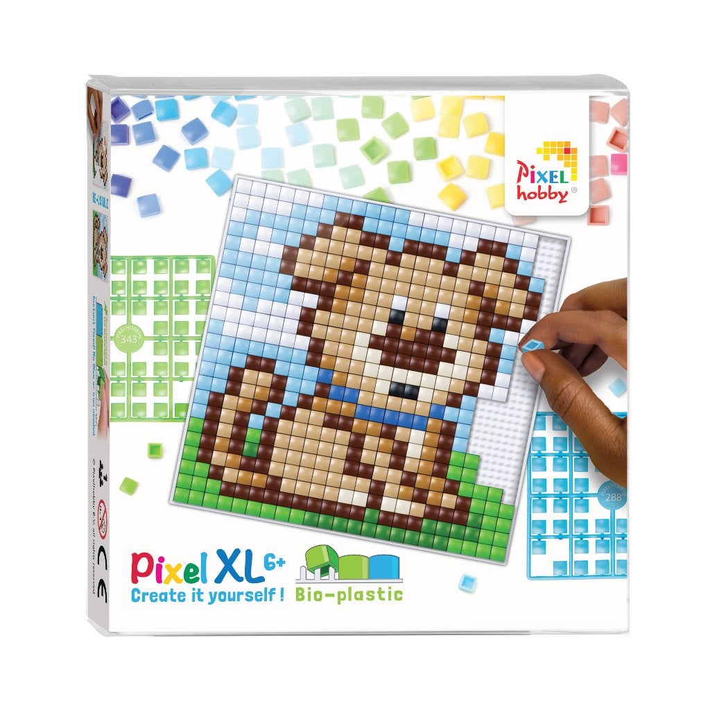 Pixelhobby Create it yourself XL set 41007 hond 12 x 12 cm, ., Dieren, Nieuw, Ophalen of Verzenden