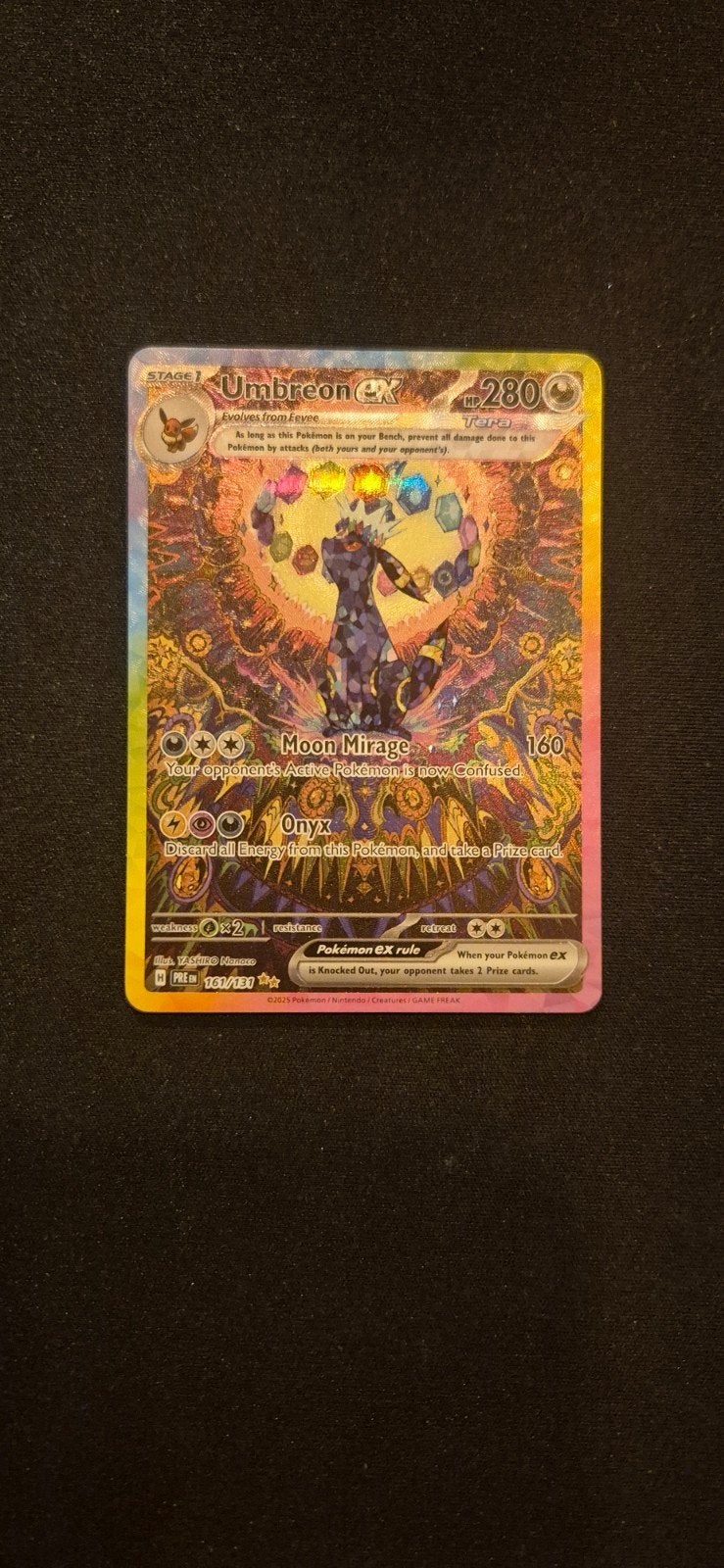 Umbreon EX, Hobby en Vrije tijd, Verzamelkaartspellen | Pokémon, Zo goed als nieuw, Losse kaart, Ophalen of Verzenden