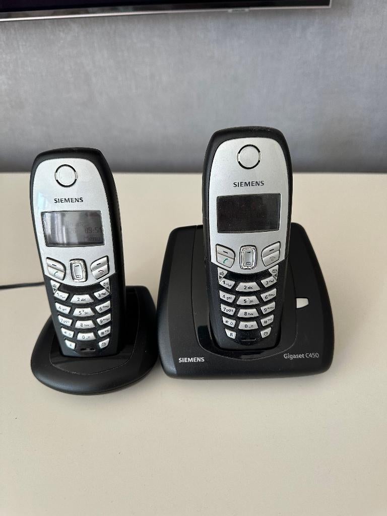 Siemens Gigaset C450 basisstation + extra handset, Ophalen of Verzenden, Zo goed als nieuw, 2 handsets
