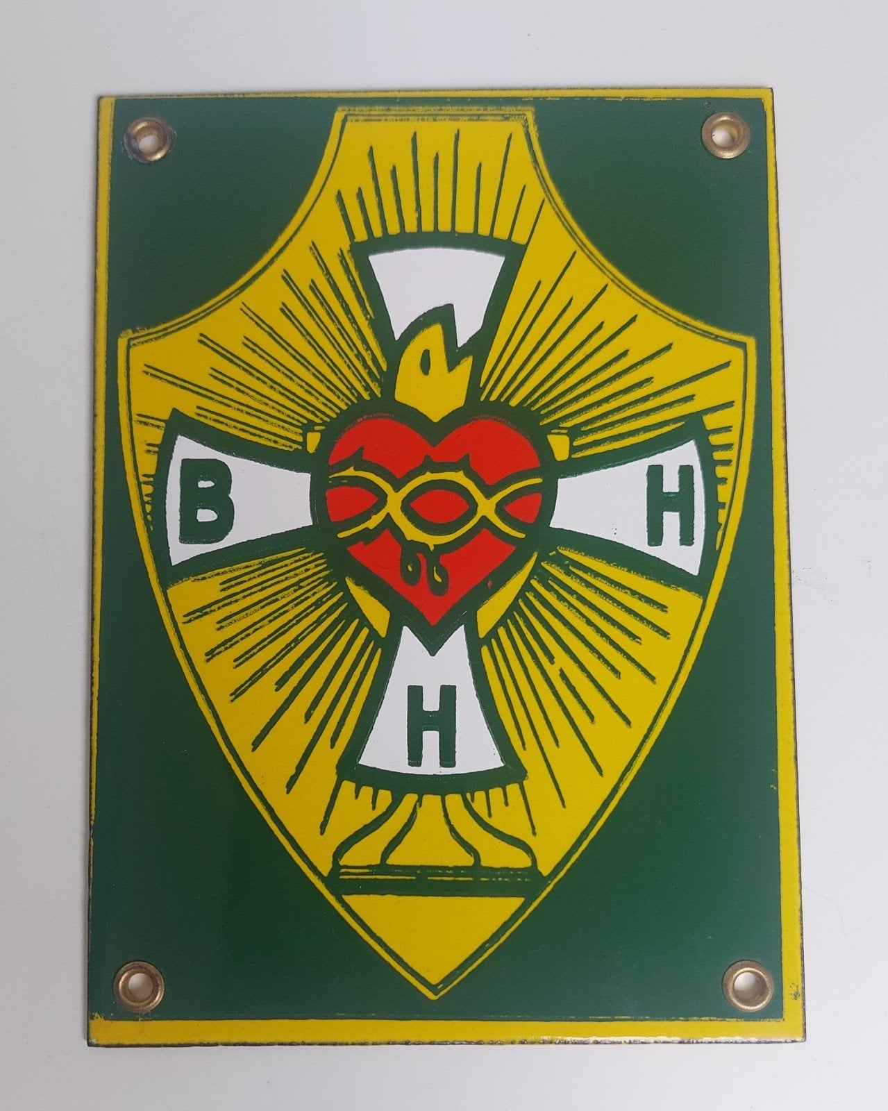 Emaille bordje BHH, Ophalen of Verzenden