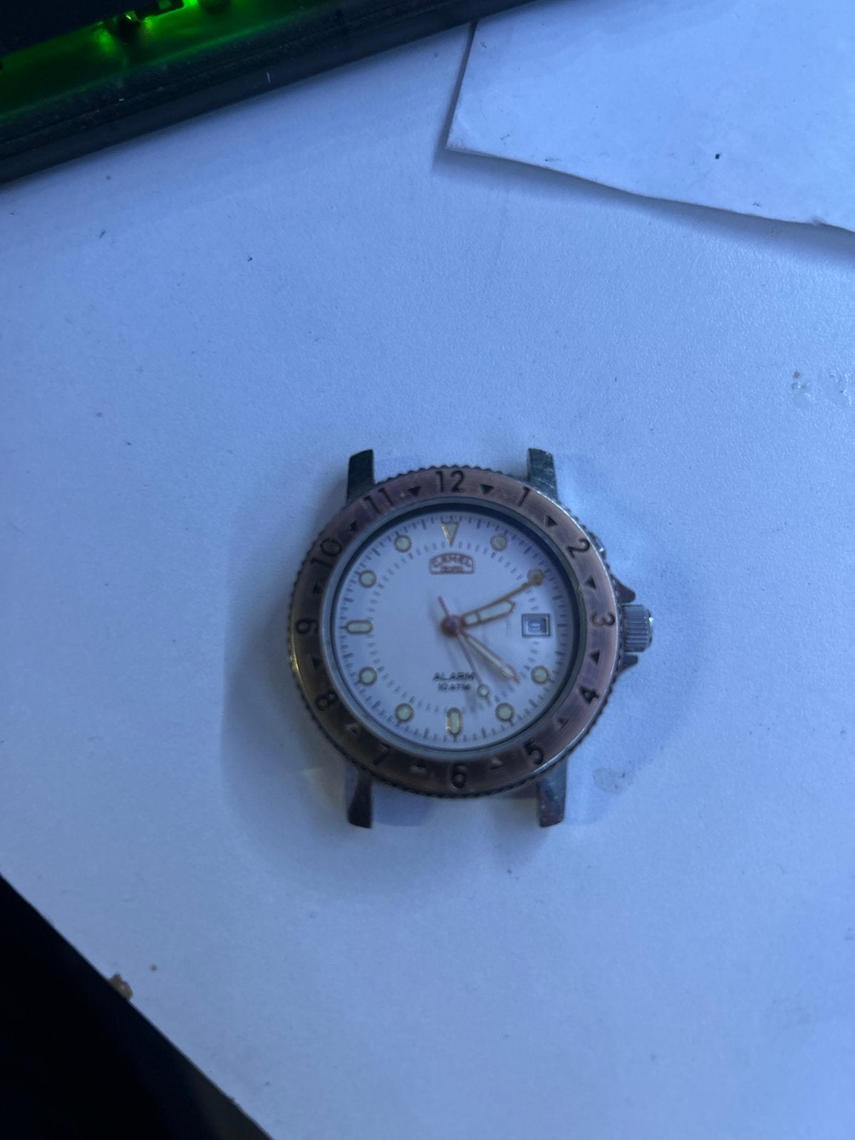 Camel Trophy Alarm Horloge (10ATM) - Jaren '90 Miyota, Gebruikt, Staal, Polshorloge, Overige materialen