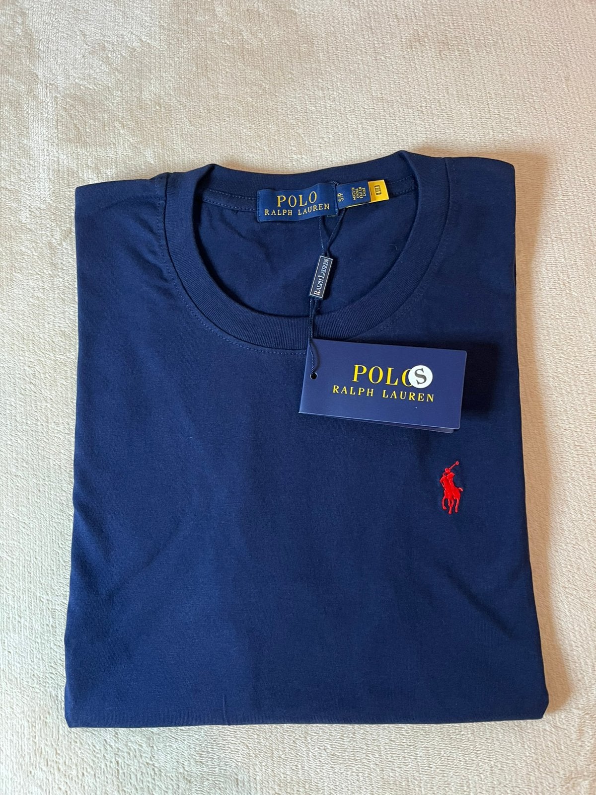 Ralph lauren shirtje blauw maat s nieuw met prijskaartje, Verzenden, Nieuw, Maat 46 (S) of kleiner, Blauw