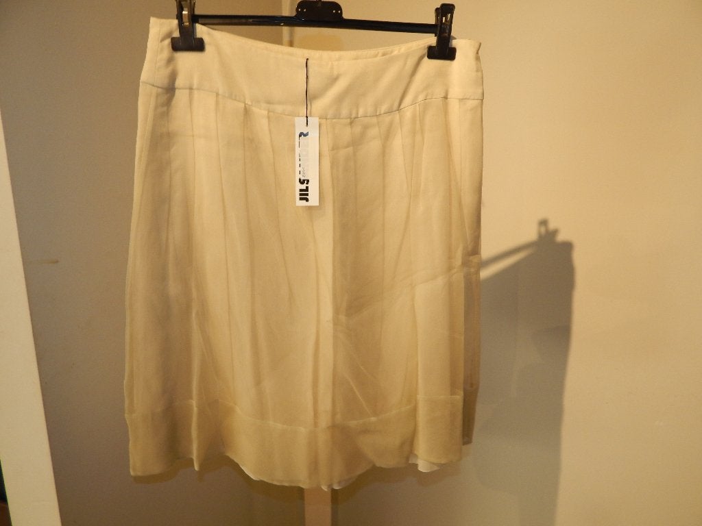Jil Sander mooie rok zijde boven laag stof chique Nieuw 42