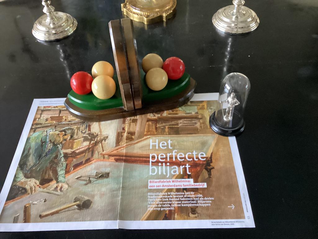 *****   ANTIEK BILJART BOEKEN STEUN  met  TROFEE  *****, Ophalen of Verzenden