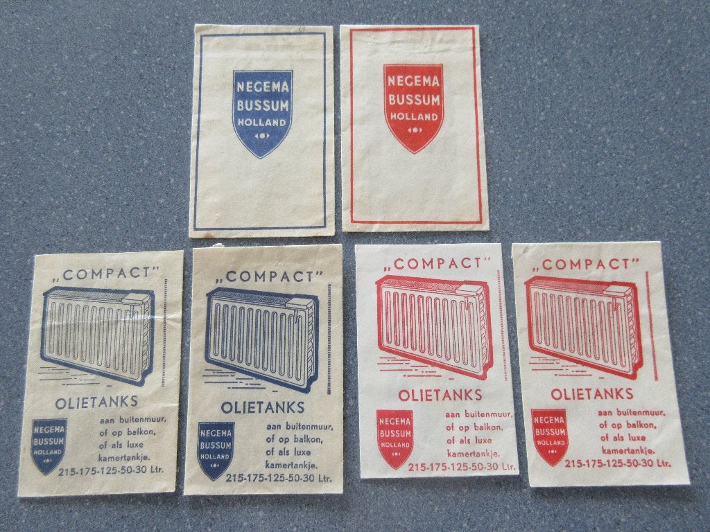 6 x Bussum, Negema olietanks, Verzenden, Nederland