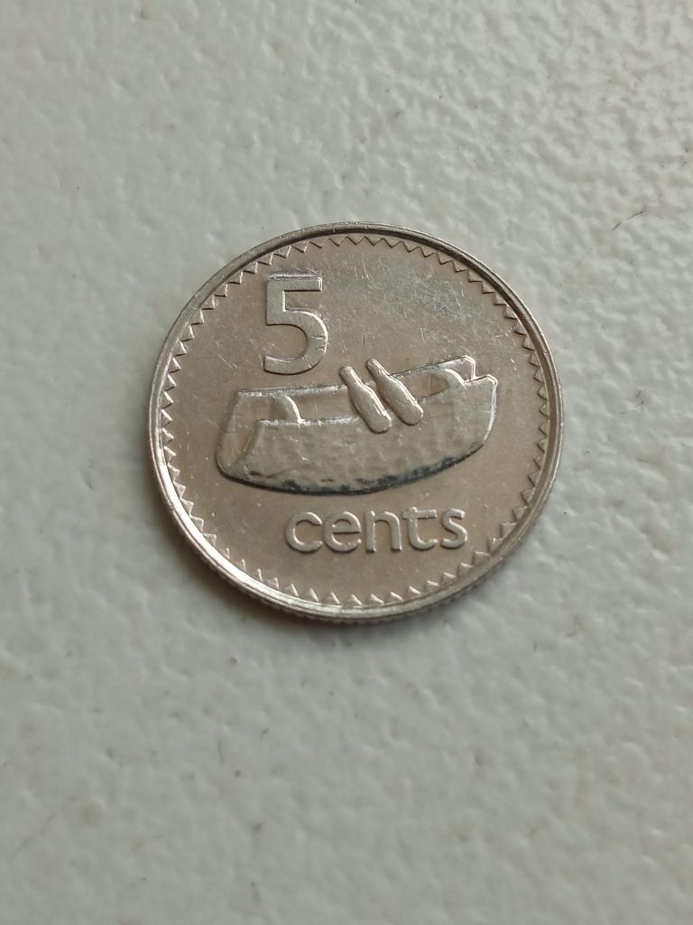Fiji 5 cent 1992., Ophalen of Verzenden, Losse munt