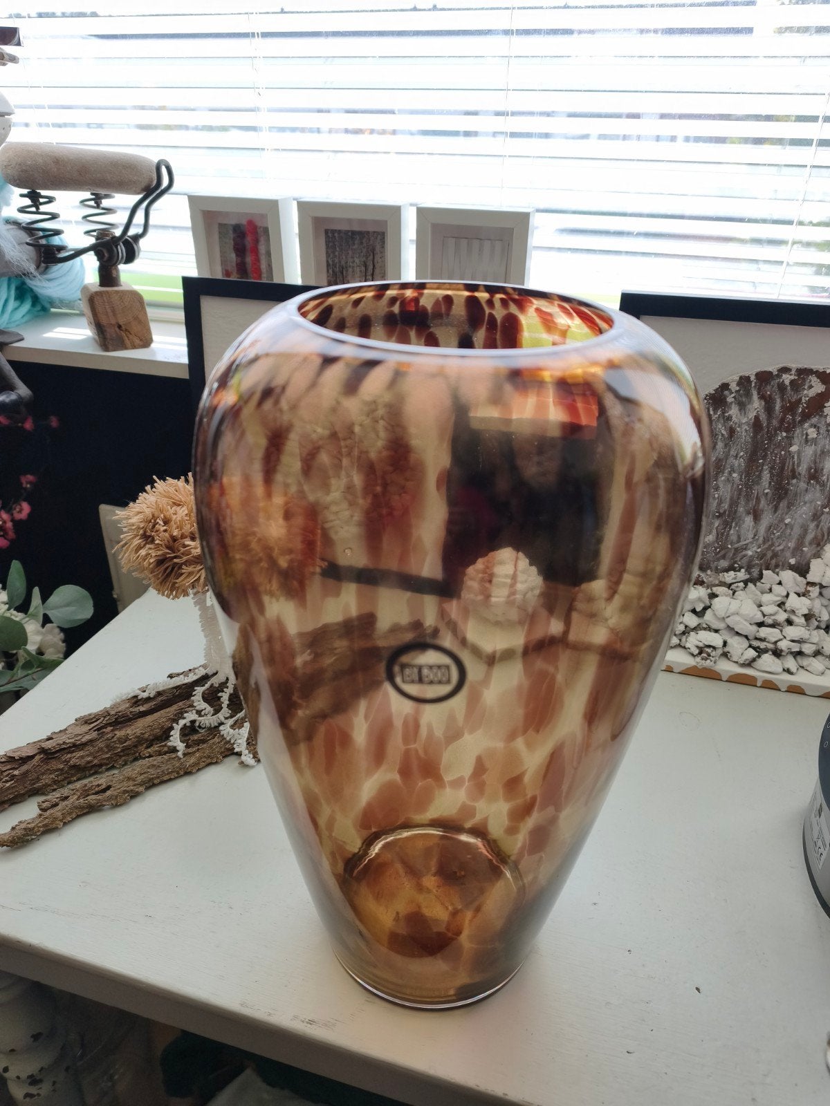 By-Boo Claude vaas, Ophalen, Zo goed als nieuw, Glas, 40 cm