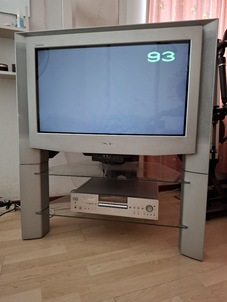 Sony Trinitron KV-32FQ75B CRT TV + TV-Meubel | Made in UK!, Ophalen, Gebruikt, 80 tot 100 cm, Sony