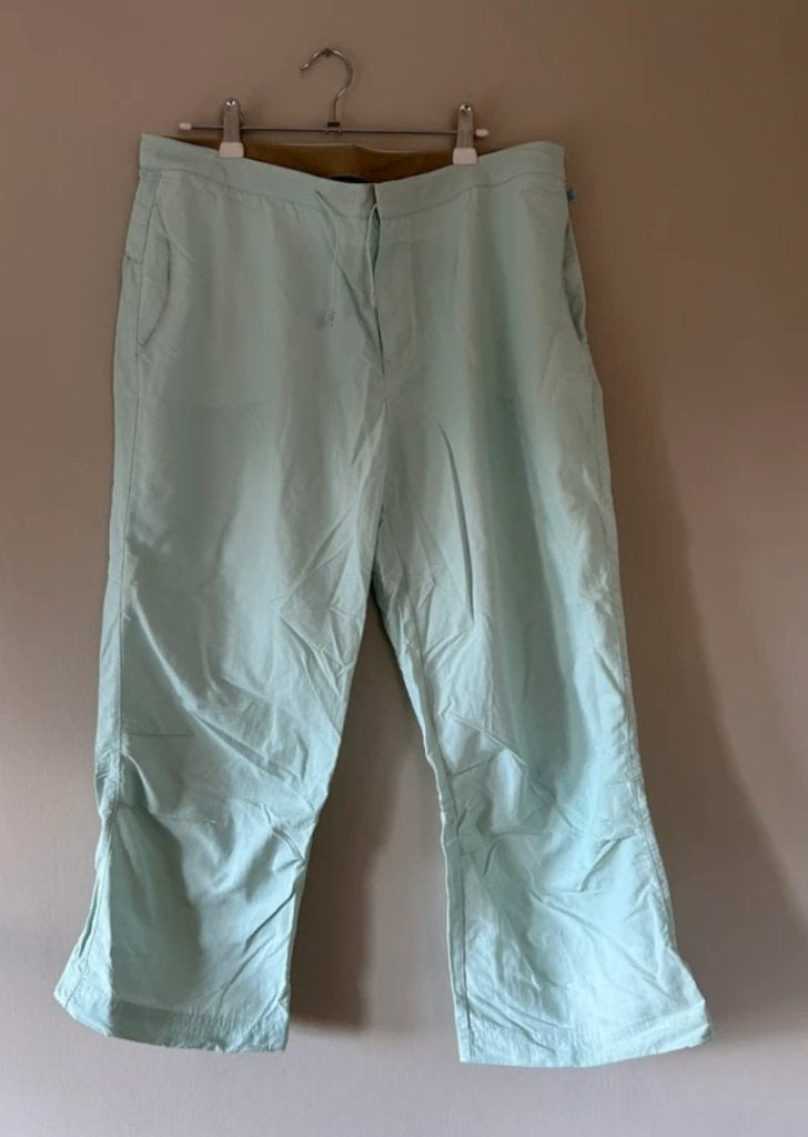 Licht blauw turquoise broek maat XXL / 44 driekwart pantalon, Girls, Blauw, Maat 46/48 (XL) of groter, Ophalen of Verzenden