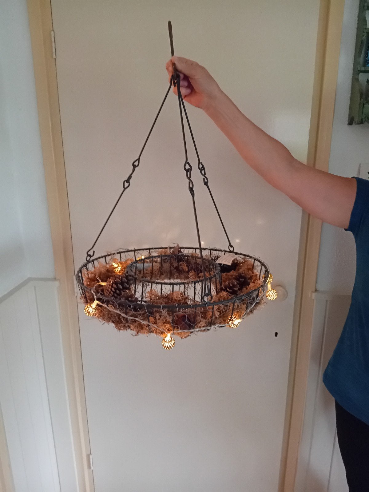 decoratieve ronde hanger, Huis en Inrichting, 45 cm, Ophalen of Verzenden, Metaal