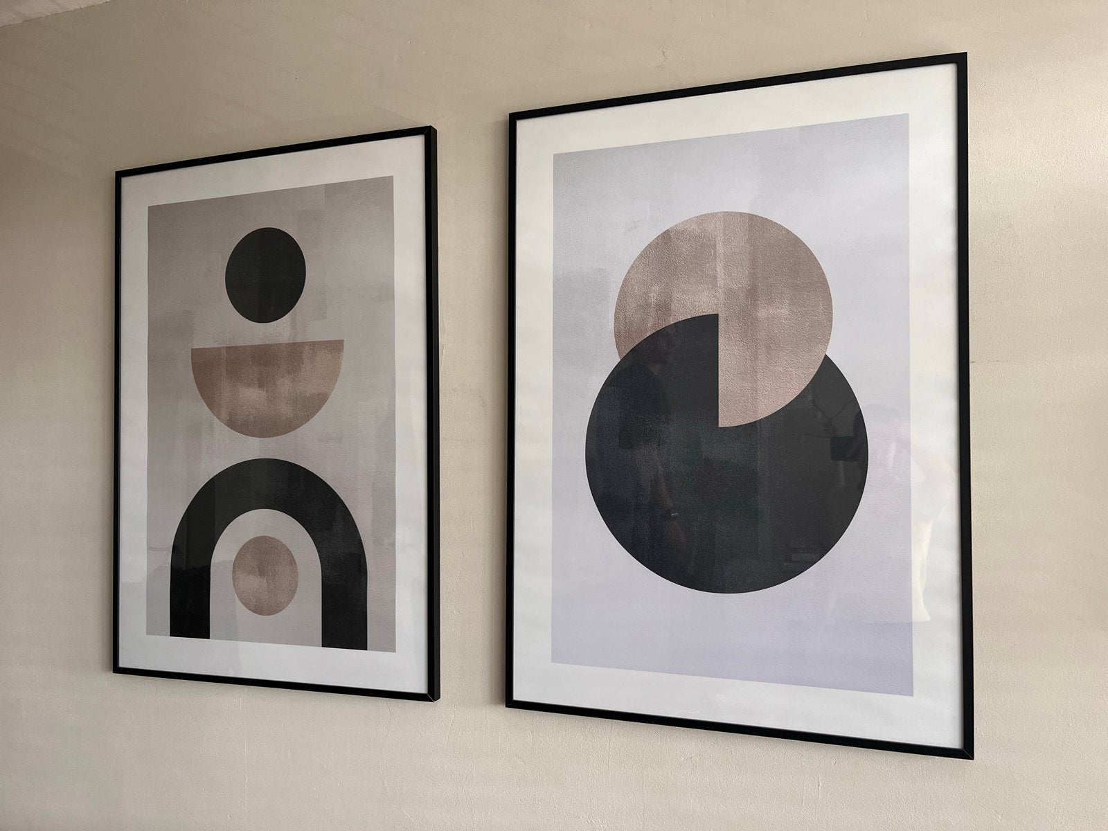 Set van 2 abstracte schilderijen 140x100 cm, Ophalen