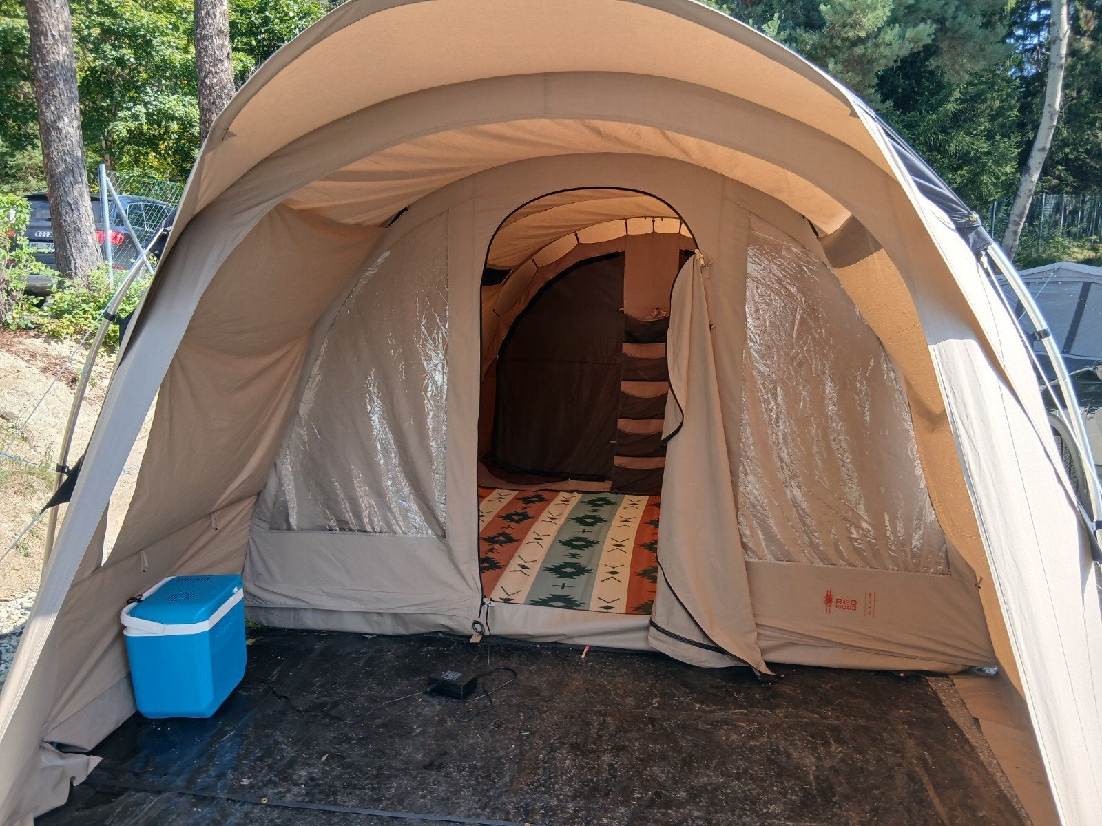 Redwood Birch 4 TC (technisch katoen), Caravans en Kamperen, Tenten, Ophalen, Gebruikt, Tot en met 4