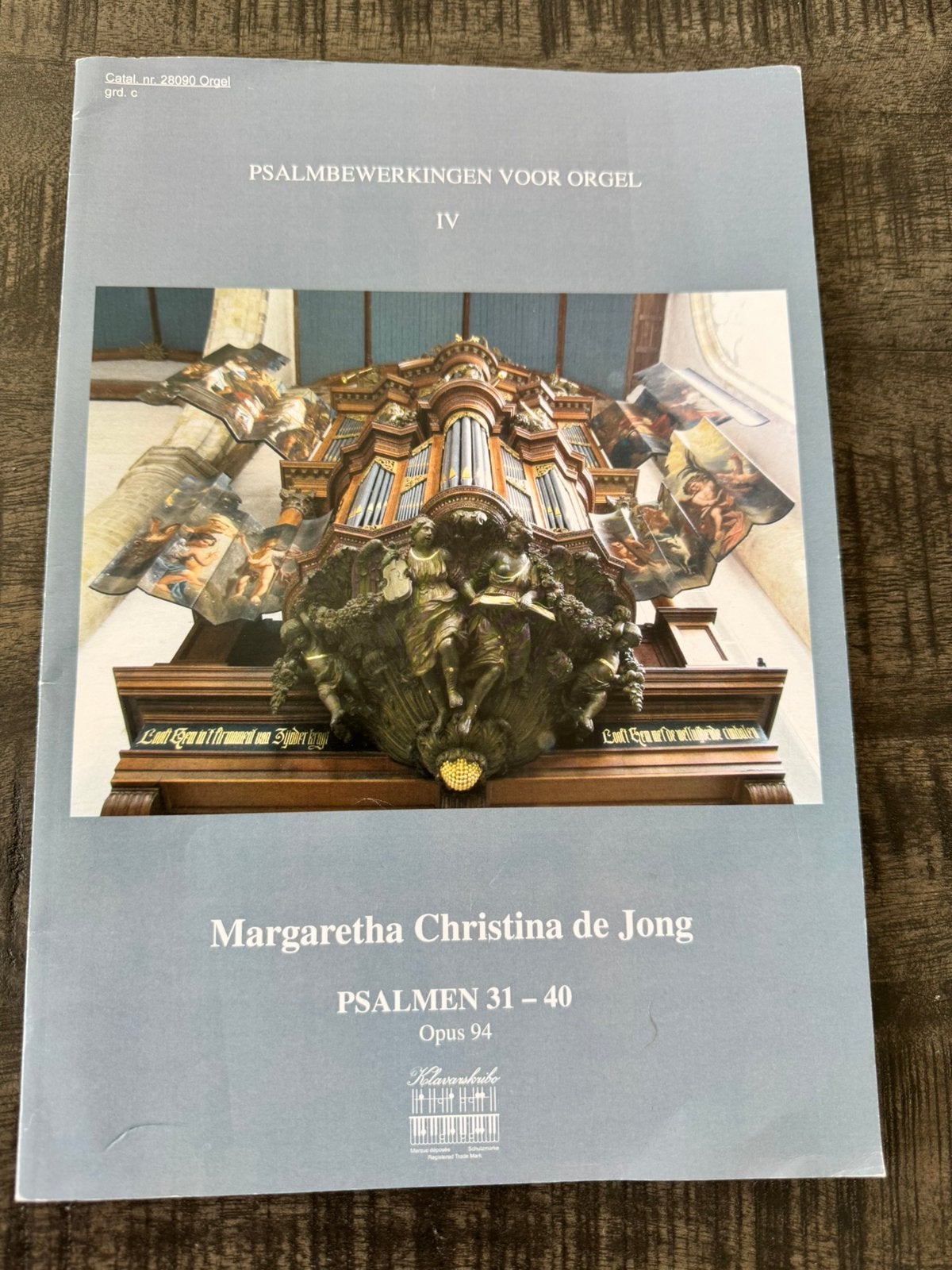 Psalmbewerkingen voor orgel IV Margaretha C. de Jong-Opus 94, Ophalen of Verzenden, Gebruikt, 2 klavieren, Orgel