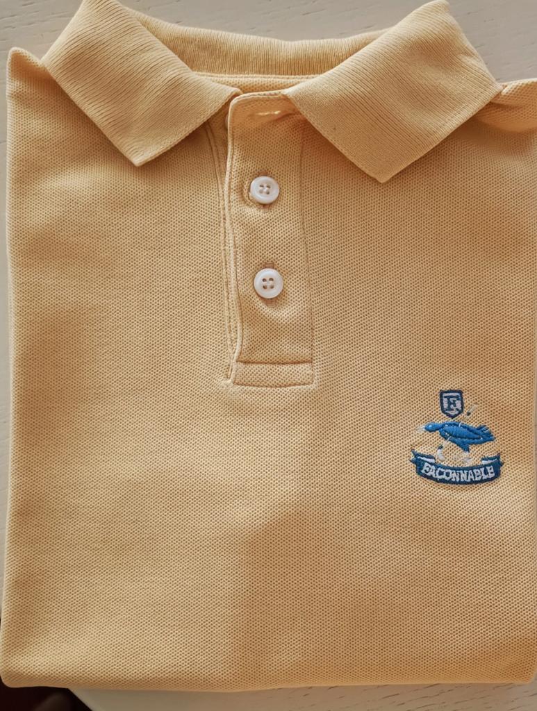Façonnable polo shirt - Geel - Maat ES, Ophalen of Verzenden, Zo goed als nieuw, Jongen, Shirt of Longsleeve