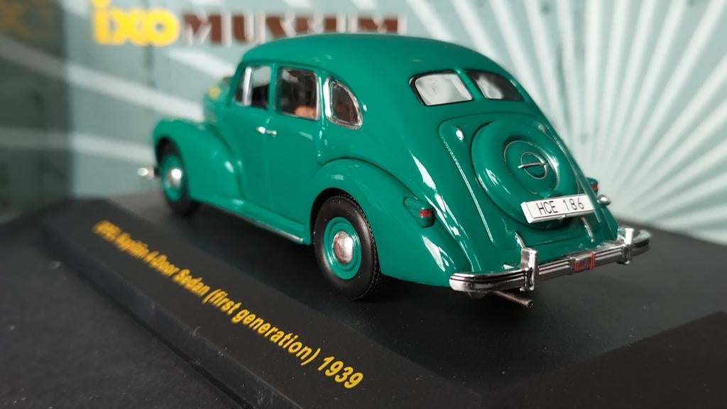 Opel Kapitan 1950 green 1:43 Ixo Museum Pol, Hobby en Vrije tijd, Modelauto's | 1:43, Overige merken, Auto, ., Nieuw