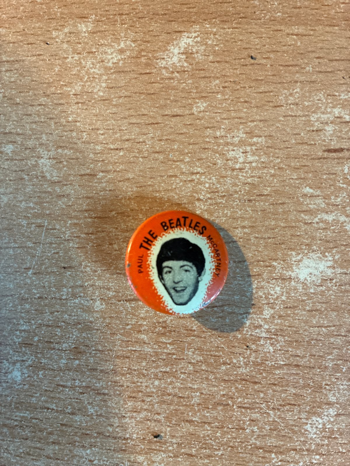 Paul McCartney The Beatles Button Speldje Vintage, Ophalen of Verzenden, Gebruikt, Overige onderwerpen, Button