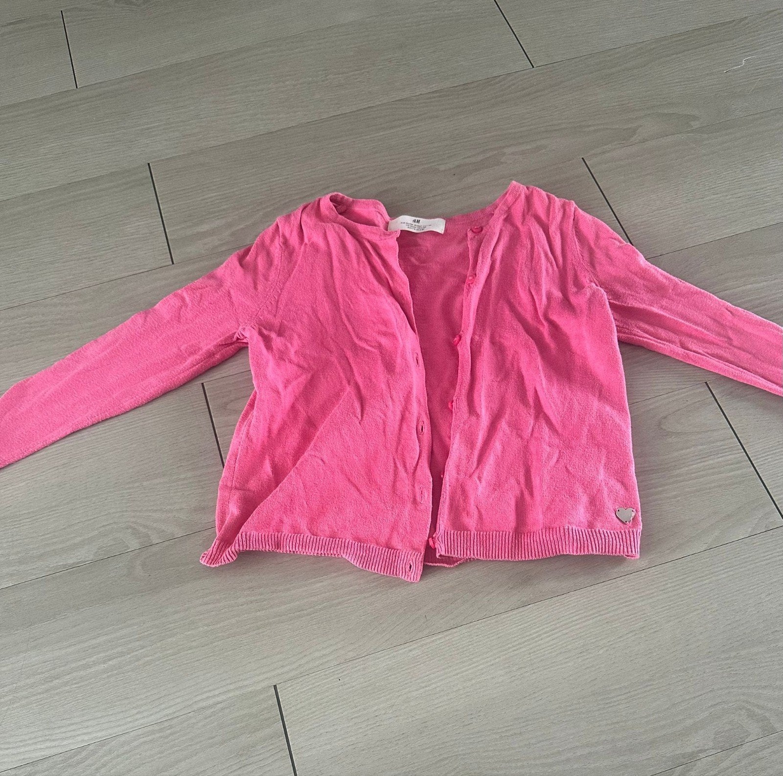 Roze vestje maat 122/128 van het merk H&M, Kinderen en Baby's, Kinderkleding | Maat 128, Ophalen, H&M, Meisje, Trui of Vest