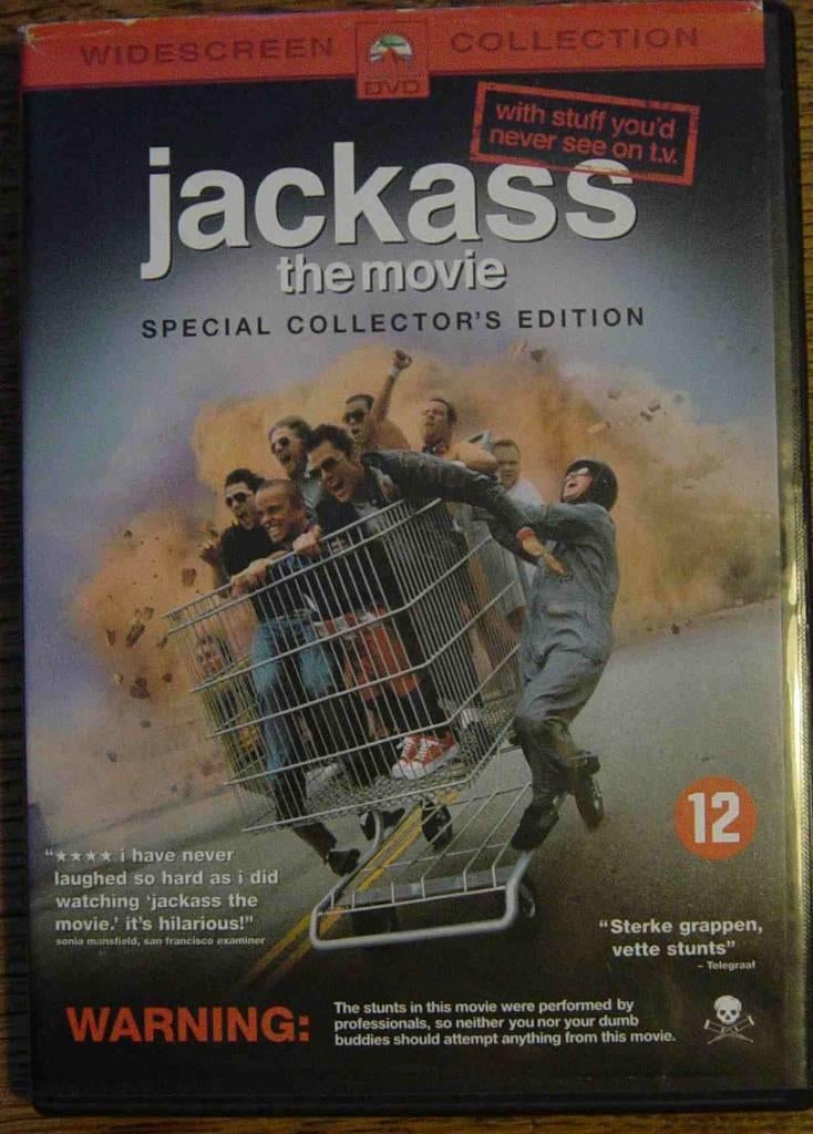 DVD 's Jackass Jack ass - hoeft niet in 1 koop, Vanaf 12 jaar, Ophalen of Verzenden, Zo goed als nieuw, Tv-programma of Sketches