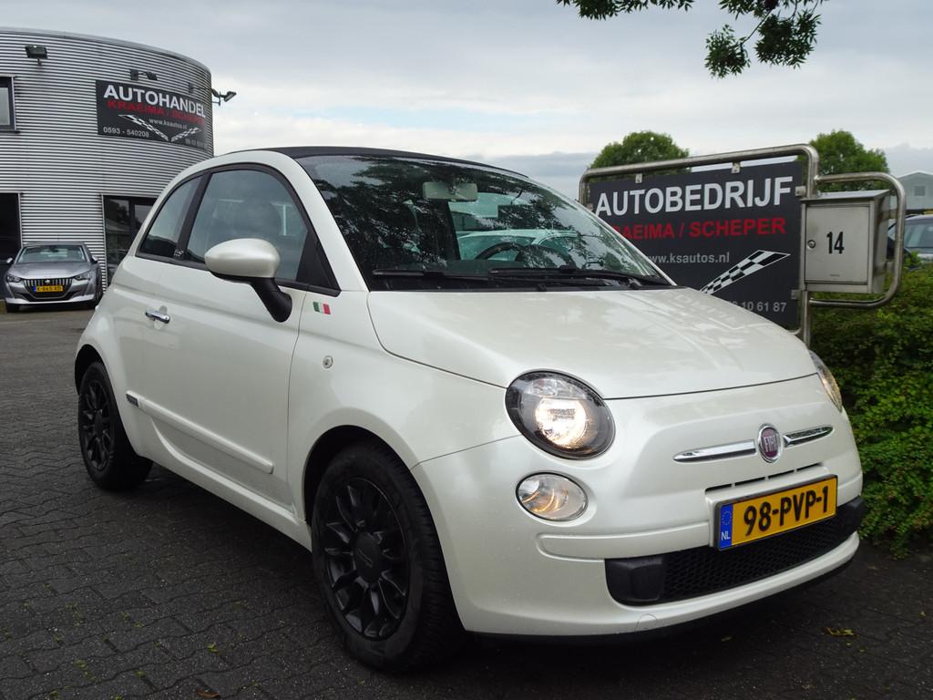 Fiat 500C 1.2 Pop Automaat (bj 2011), Auto's, Euro 5, Gebruikt, Cabriolet, Origineel Nederlands