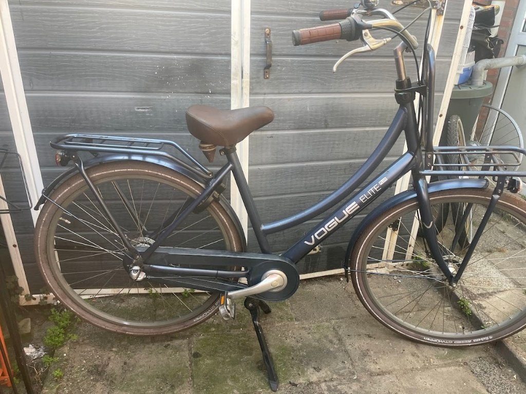 Voque Elite PLus Omafiets met rek, licht en slot!, Ophalen, Velgrem, Versnellingen, 53 tot 56 cm