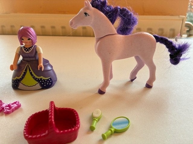 Playmobil prinses Viola met paard 6167, Ophalen of Verzenden, Gebruikt, Complete set