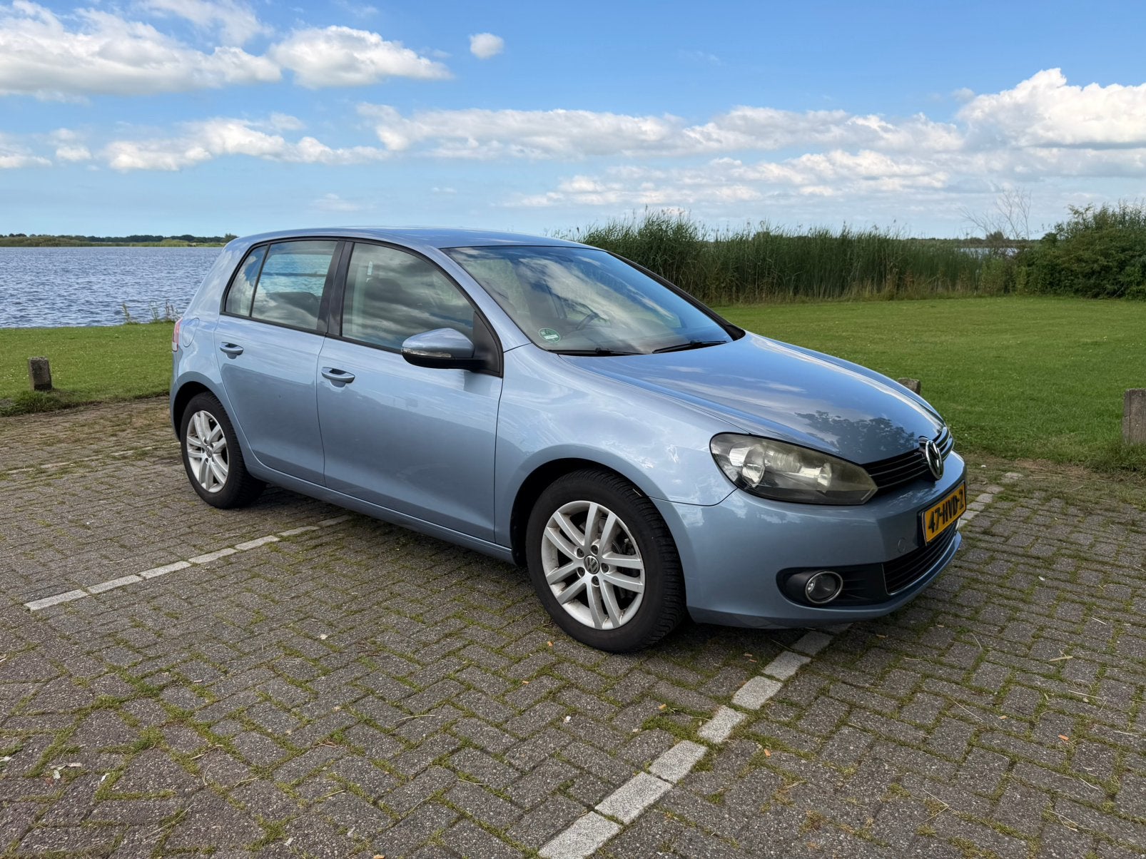 Volkswagen Golf 1.4 TSI Highline 118KW DSG 2009 Blauw, 4 cilinders, Alcantara, Origineel Nederlands, 75 €/maand