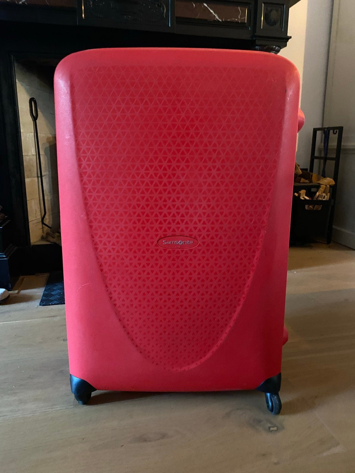 Samsonite Koffer Rood - Zo goed als nieuw, Ophalen, Hard kunststof, 45 tot 55 cm, Zo goed als nieuw