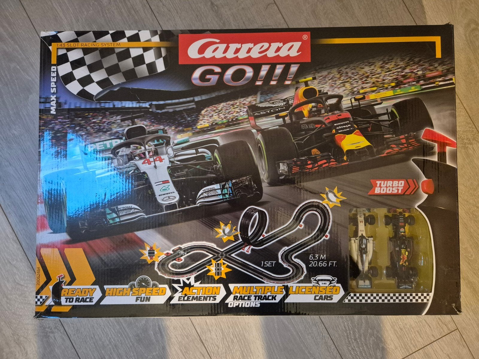 Carrera GO!!! Racebaan met F1 auto's, Ophalen, Carrera, Met looping, Elektrisch