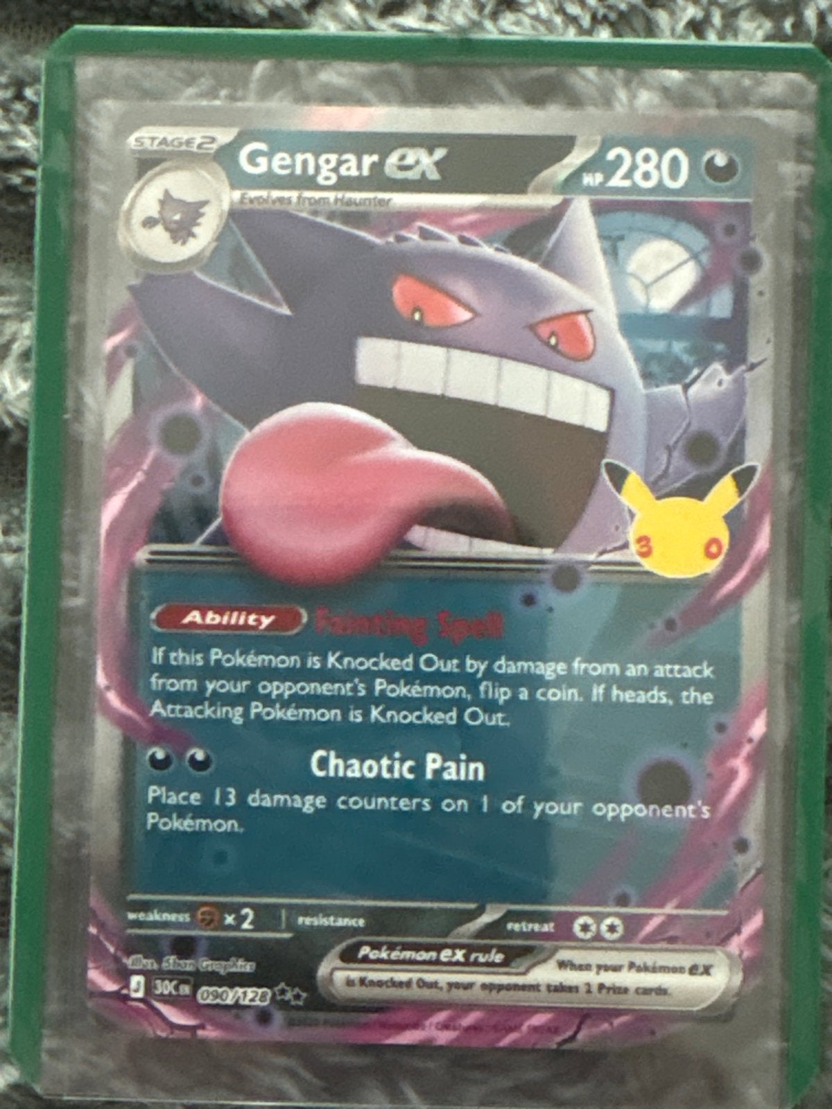 Gengar ex Celebrations Pokémon kaart, Ophalen of Verzenden, Nieuw, Losse kaart