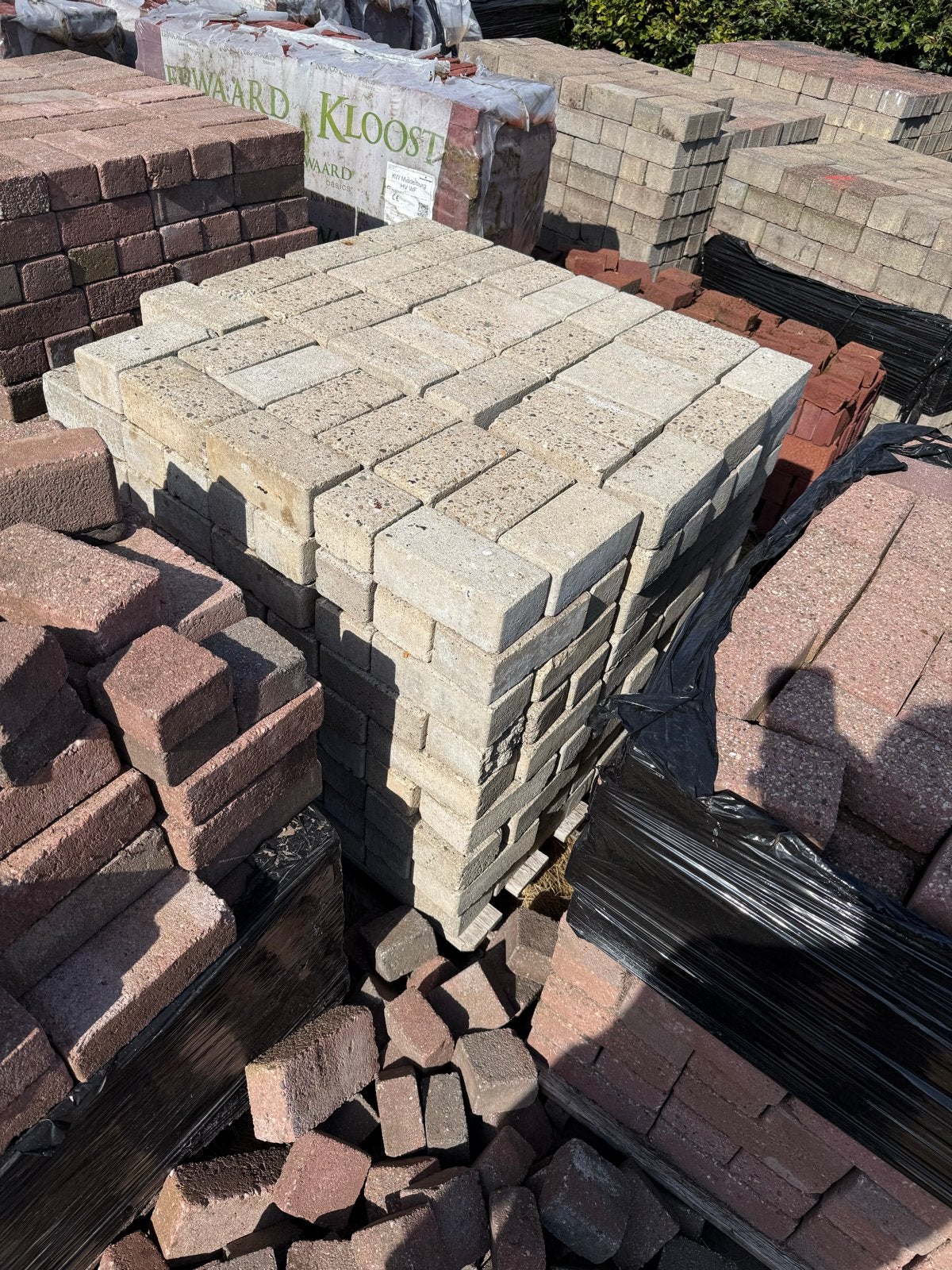 Gebruikte betonklinkers, ca. 22-24m2, direct laden, Ophalen, Gebruikt, Klinkers, 10 m² of meer