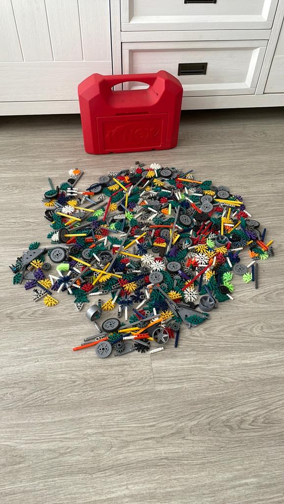 Volle koffer met knex’s, Ophalen of Verzenden, Zo goed als nieuw
