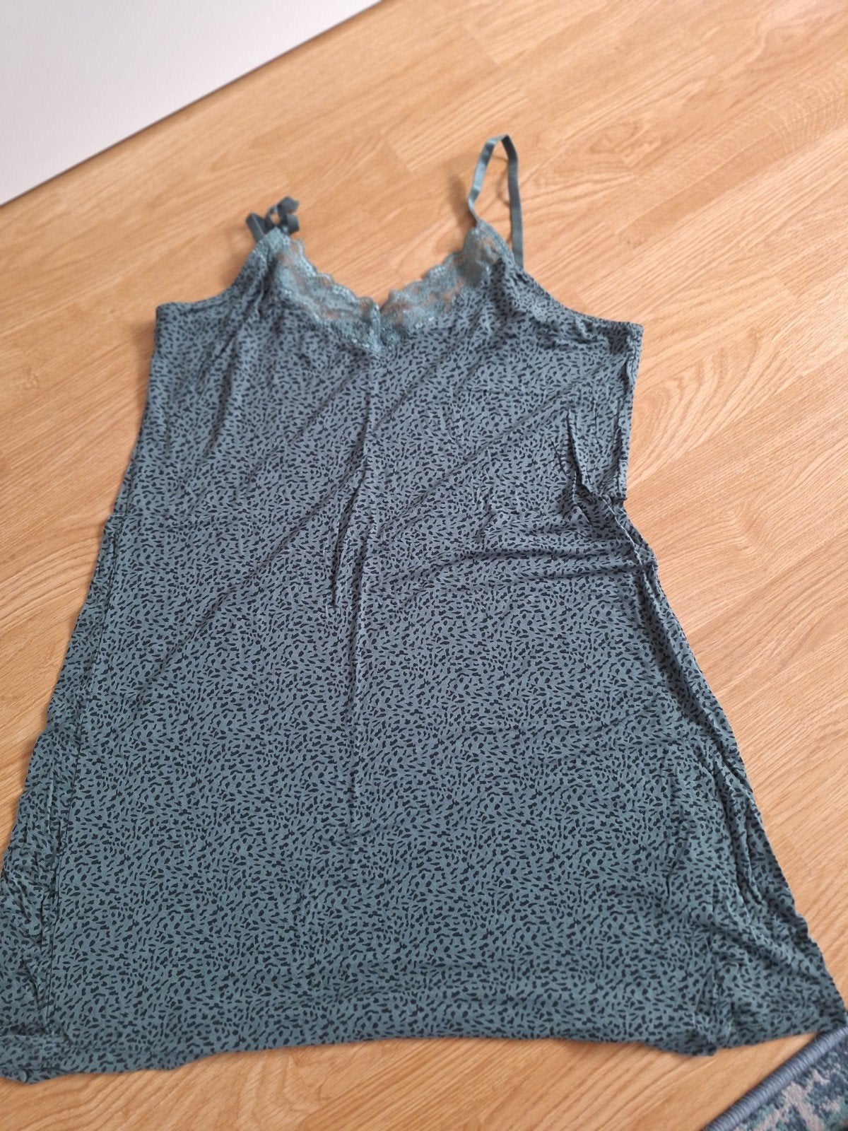 Nachtjapon XL groen met zwart, Ophalen of Verzenden, Groen, Nachtkleding