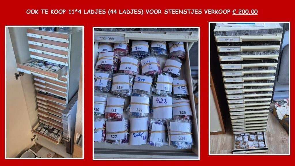 LADENKAST VOOR DIAMOND PAINTING STEENTJES, Hobby en Vrije tijd, Overige Hobby en Vrije tijd, Ophalen of Verzenden, Zo goed als nieuw