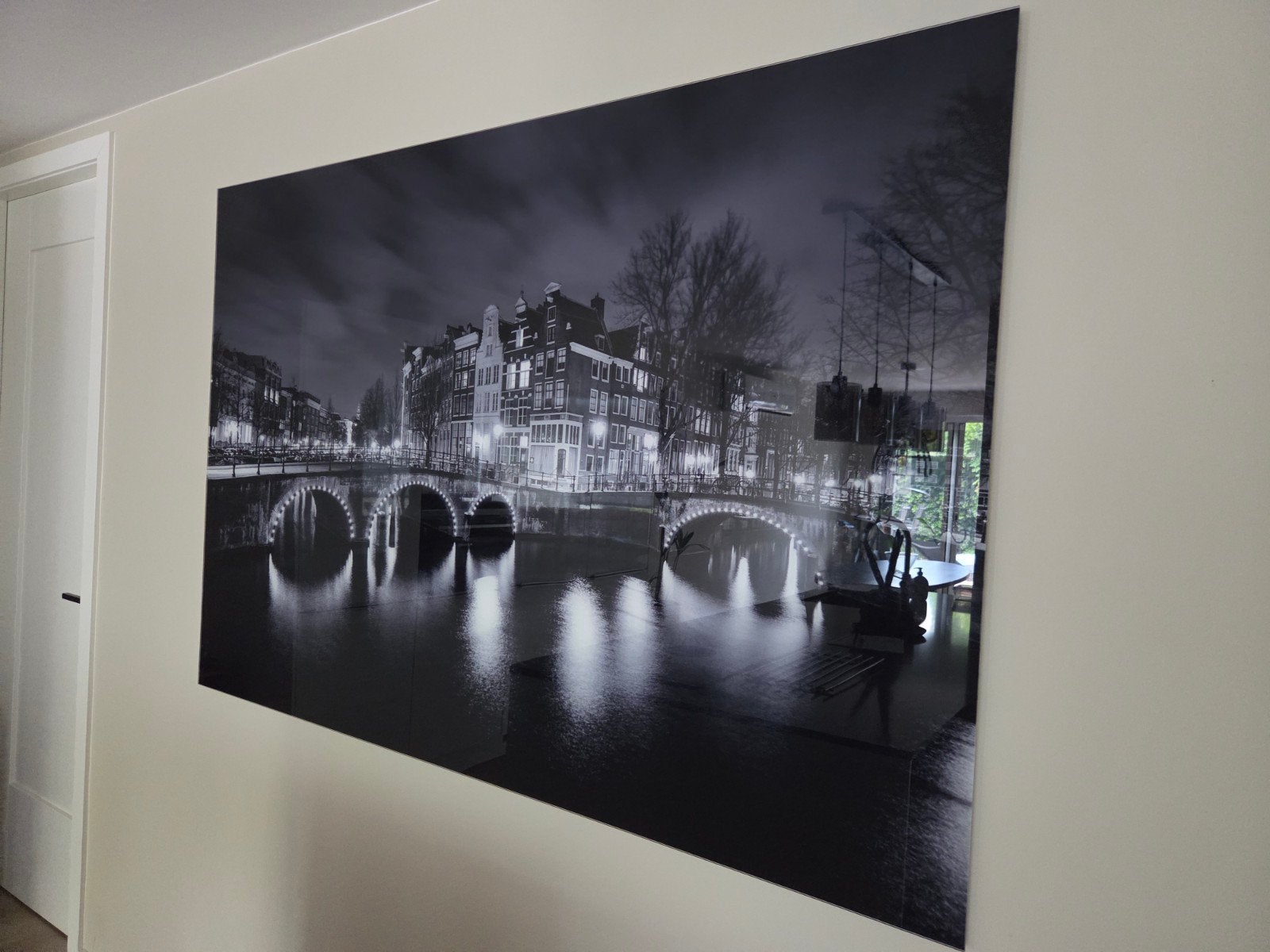 Keizersgracht op acrylglas, Ophalen, Schilderij