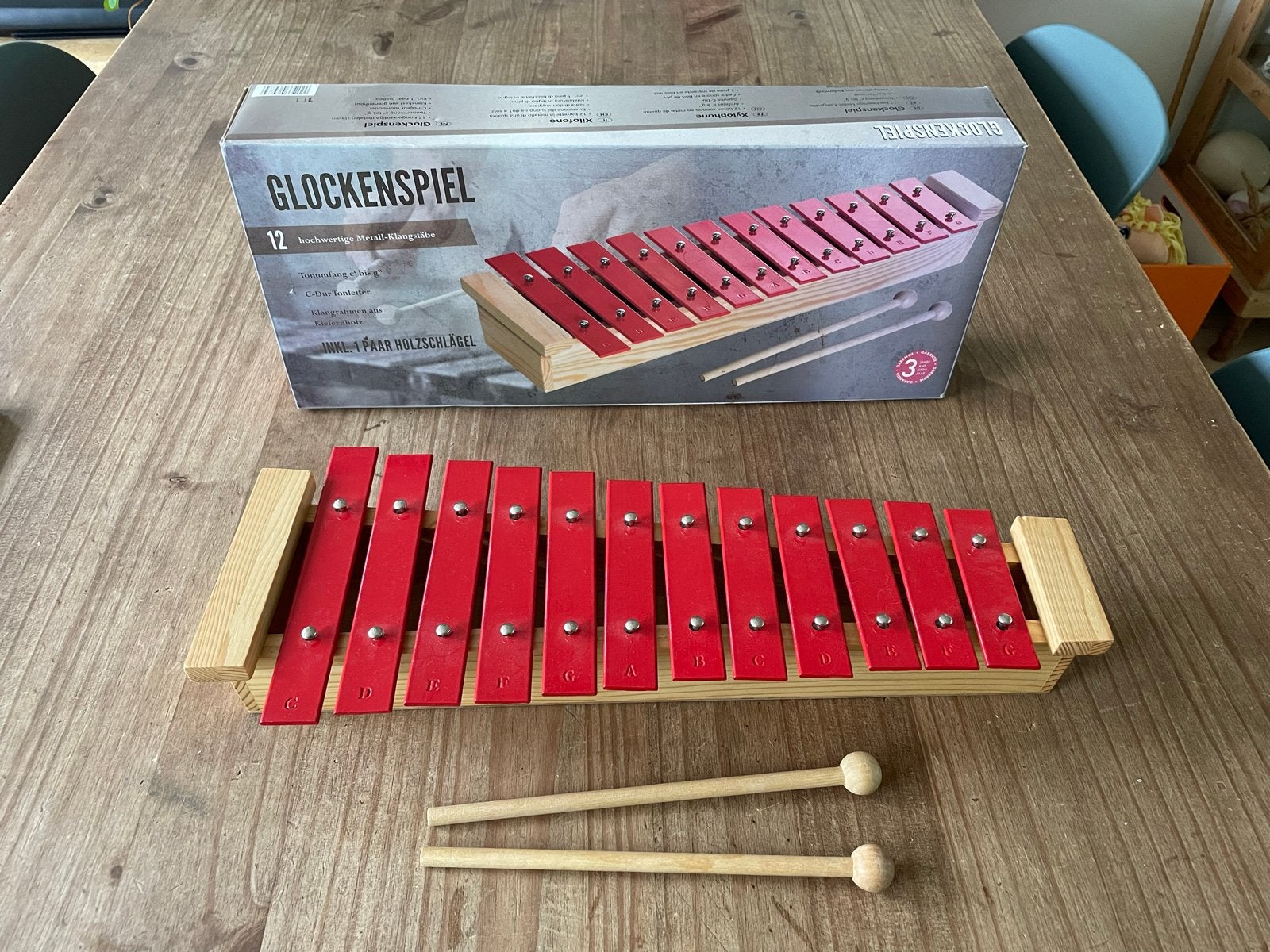 Streetlife Music Glockenspiel - Xylofoon met 12 tonen, Ophalen of Verzenden, Zo goed als nieuw