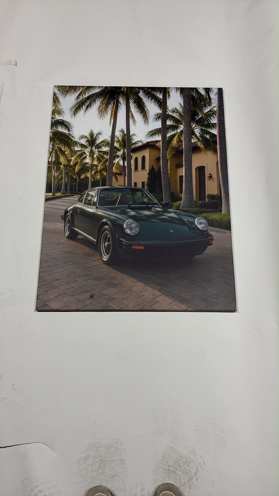 Porsche 911 Poster/Print - 100x80 cm, Ophalen of Verzenden, Zo goed als nieuw, 75 tot 100 cm, Foto of Poster