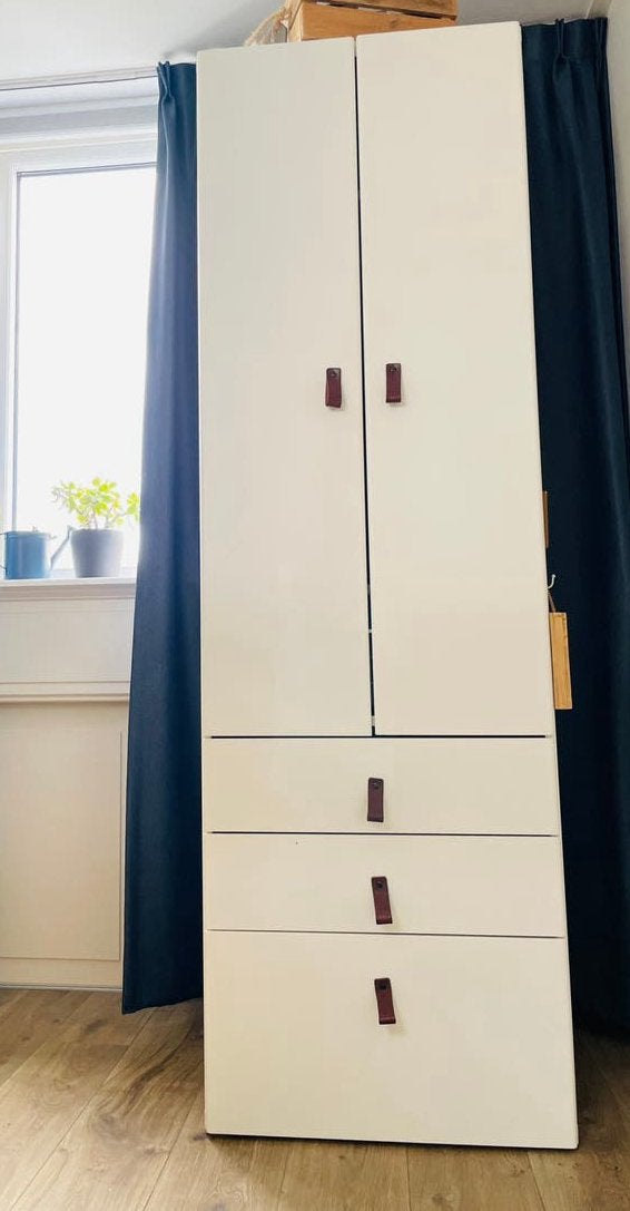 Ikea kledingkast wit, 2 deuren, 3 lades, Gebruikt, Scandinavisch, 50 tot 100 cm, 150 tot 200 cm