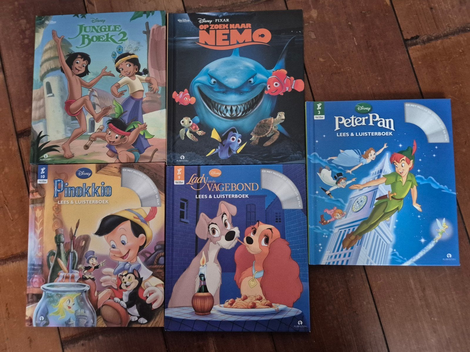 Complete set Disney lees- en luisterboeken 5x, Ophalen of Verzenden