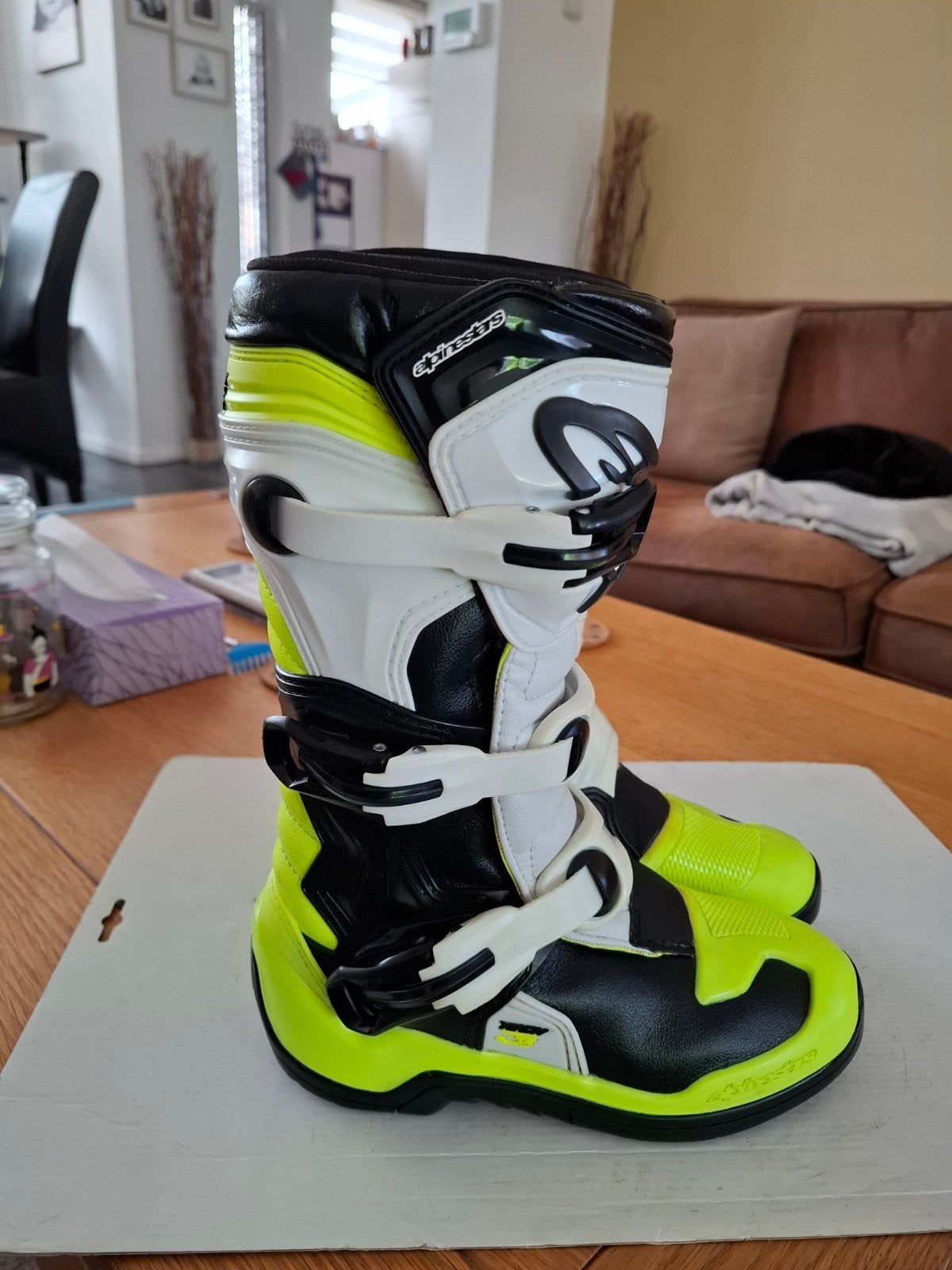 crosslaarzen merk Alpinestars maat 37 kinderlaarzen, Motoren, Ophalen of Verzenden, Tweedehands, Laarzen
