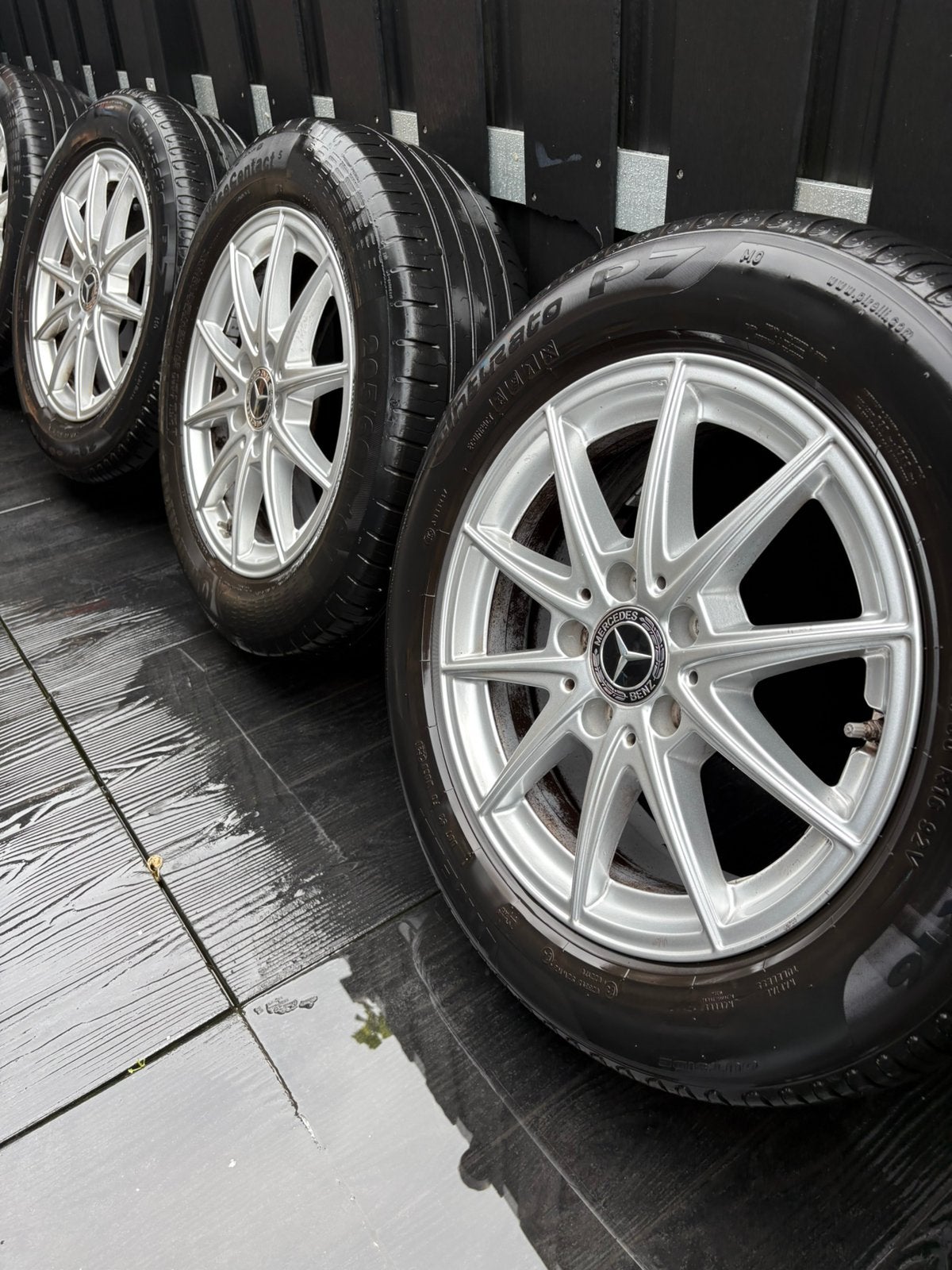Originele Mercedes Velgen CLA A B C Klasse 16 inch TPMS 6mm, Ophalen, 16 inch, Banden en Velgen, 205 mm