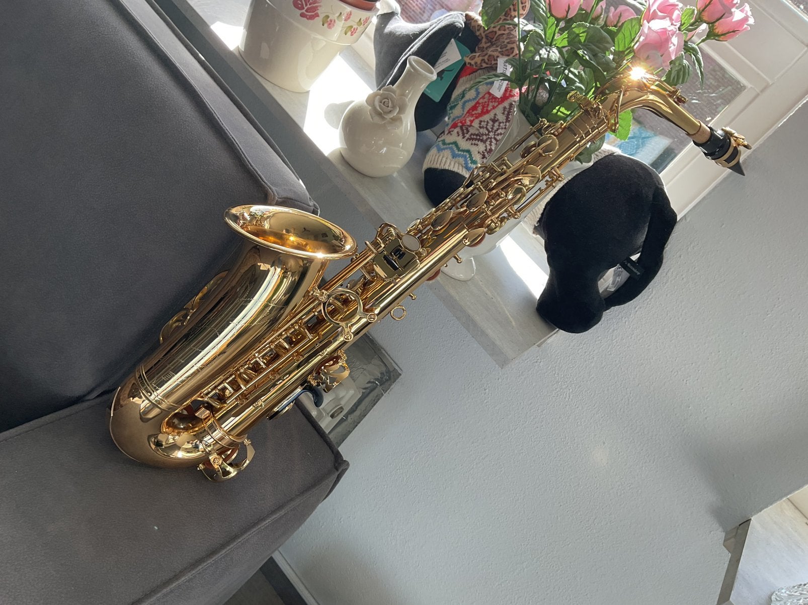 Echt nieuwe alt saxofhone merk SML, Ophalen, Nieuw, Alt, Met koffer