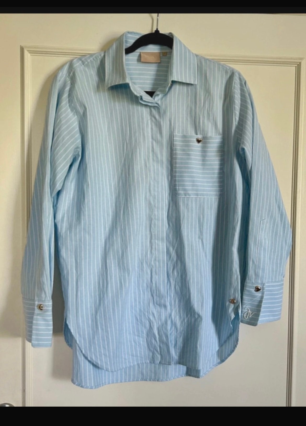 Fresh Blue, lichtblauwe JoshV, Josh V blouse in maat S, Kleding | Dames, Blouses en Tunieken, Ophalen of Verzenden, Nieuw, Maat 36 (S)