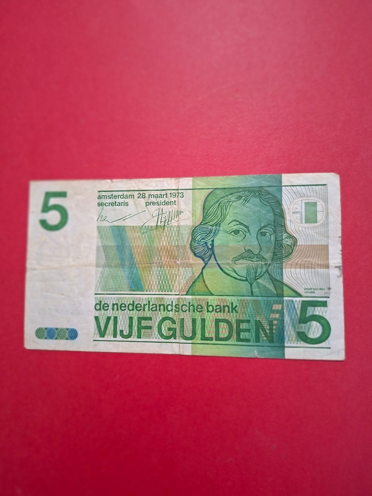 5 gulden Vondel II 1973 in ZFR-
Serie nummer 3829058838
Gesc, Postzegels en Munten, Bankbiljetten | Nederland, Ophalen of Verzenden