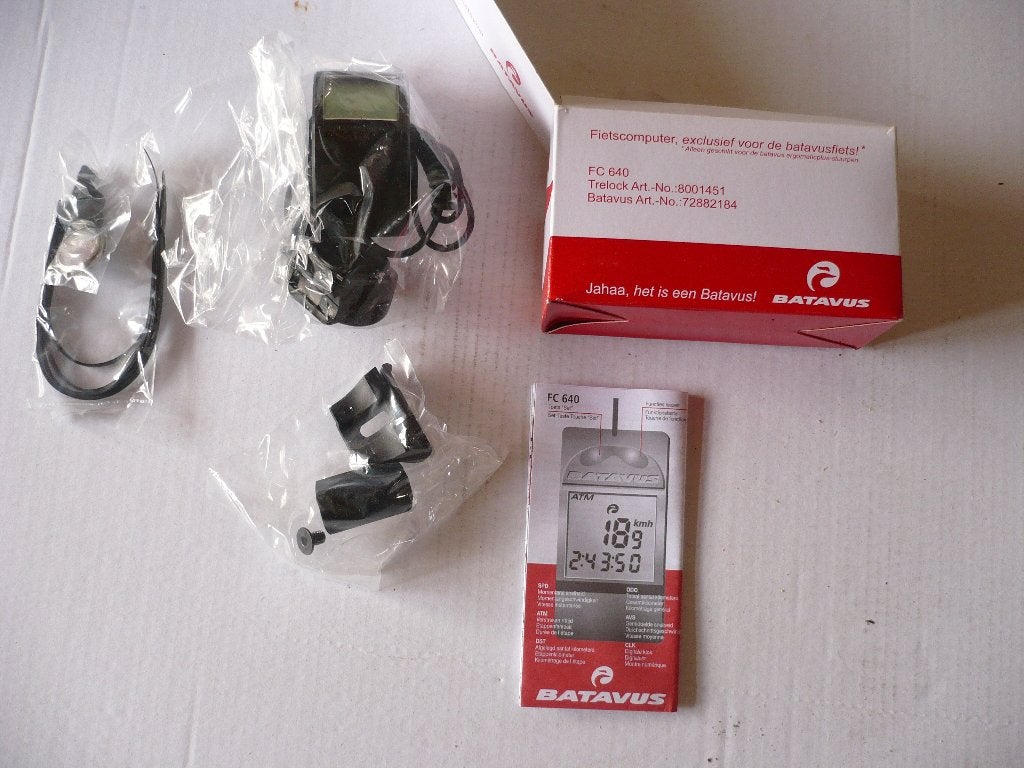 Nieuwe batavus fietscomputers FC640, Fietsen en Brommers, Fietsaccessoires | Fietscomputers, Ophalen of Verzenden, Draadloos, Nieuw