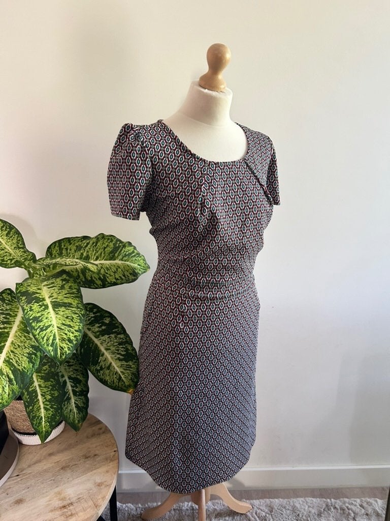 King Louie maat XL retro paarse mona jurk 3356, Kleding | Dames, Jurken, Paars, Maat 46/48 (XL) of groter, Ophalen of Verzenden
