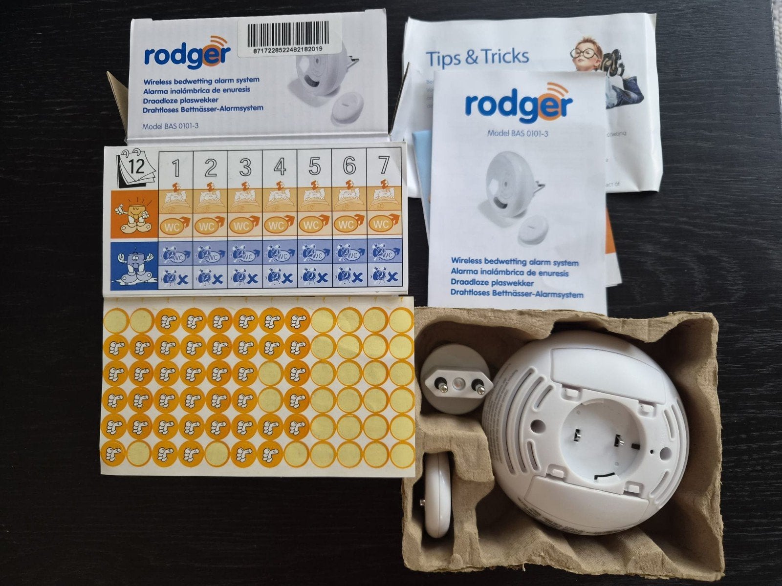 Rodger draadloos plaswekker, incl 2 onderbroeken mt 140, Ophalen of Verzenden, Zo goed als nieuw