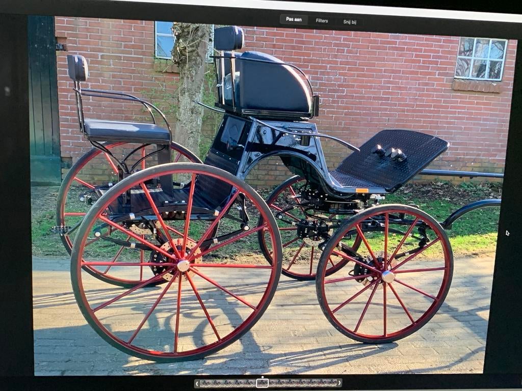 prachtige presentatiewagen/spider, Zo goed als nieuw, Paard