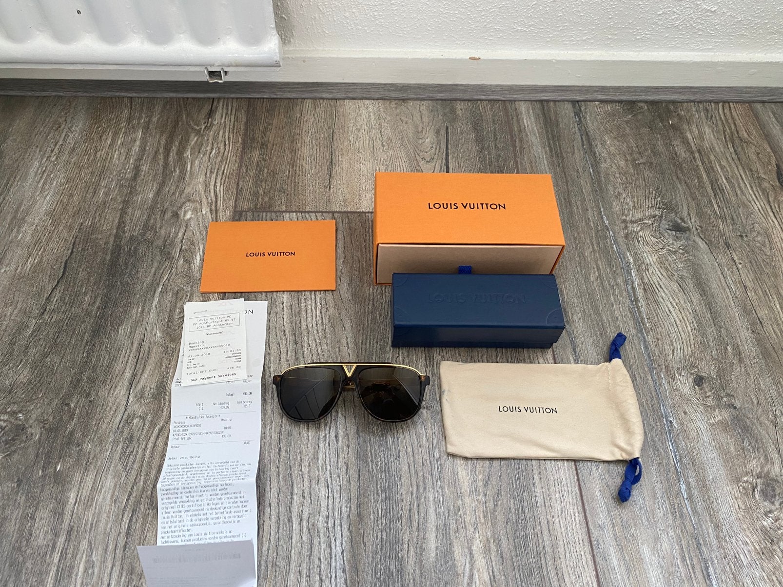Louis Vuitton Mascot Dark Tartoise, Overige merken, Zonnebril, Verzenden, .